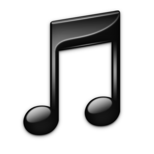Black iTunes Icon 512x512 png